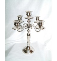 5 Lt Candelabra 40cm Nickel